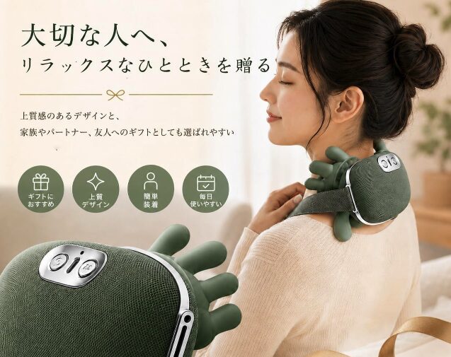 ネックケア 新登場 USB Type-C充電式 コードレス 3モード
