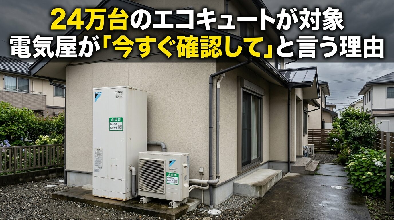 エコキュートが24万台リコール　電気屋が見た「これは他人事じゃない」