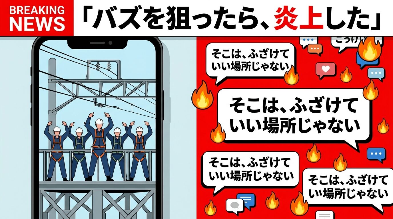 架線で踊るTikTok動画が大炎上｜トーカイテックが謝罪・訓練設備と説明、企業SNSが学ぶべき教訓とは