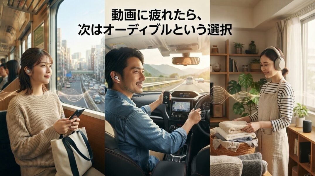 「動画に疲れたら、次はオーディブルという選択」