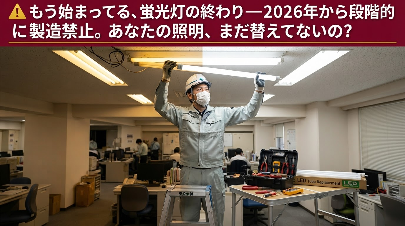蛍光灯が世界で禁止される理由｜LED・殺菌灯への切替えと今後のスケジュール完全解説