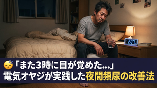 夜中トイレ何回も…電気オヤジが頻尿と向き合ってみた